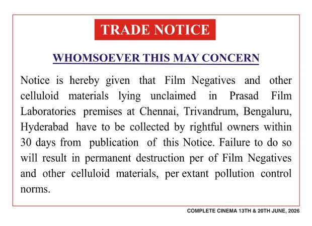 Dear filmmakers, don’t let another Dil Pe Mat Le Yaar happen: Prasad Film Laboratories gives owners 30 days to collect negatives before PERMANENT destruction Dear filmmakers, don’t let another Dil Pe Mat Le Yaar happen: Prasad Film Laboratories gives owners 30 days to collect negatives before PERMANENT destruction
